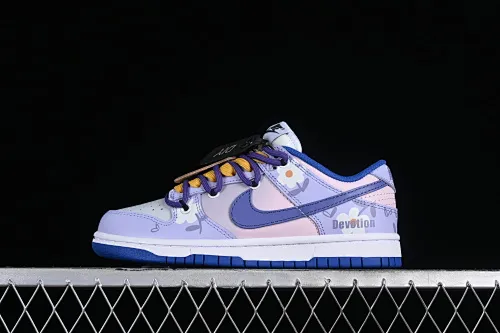 All categories Nk SB Dunk series Nk SB Dunk Low low-top sneakers Nk Dunk Low white blue red Doraemon Doraemon SB strap low-top casual sneakers CW1590-104